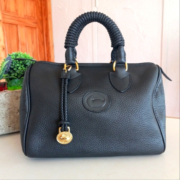 Dooney & Bourke Handbags - Dooney & Bourke AWL, Boston Bag, 1980's Pre-date tag, Customized-Unisex